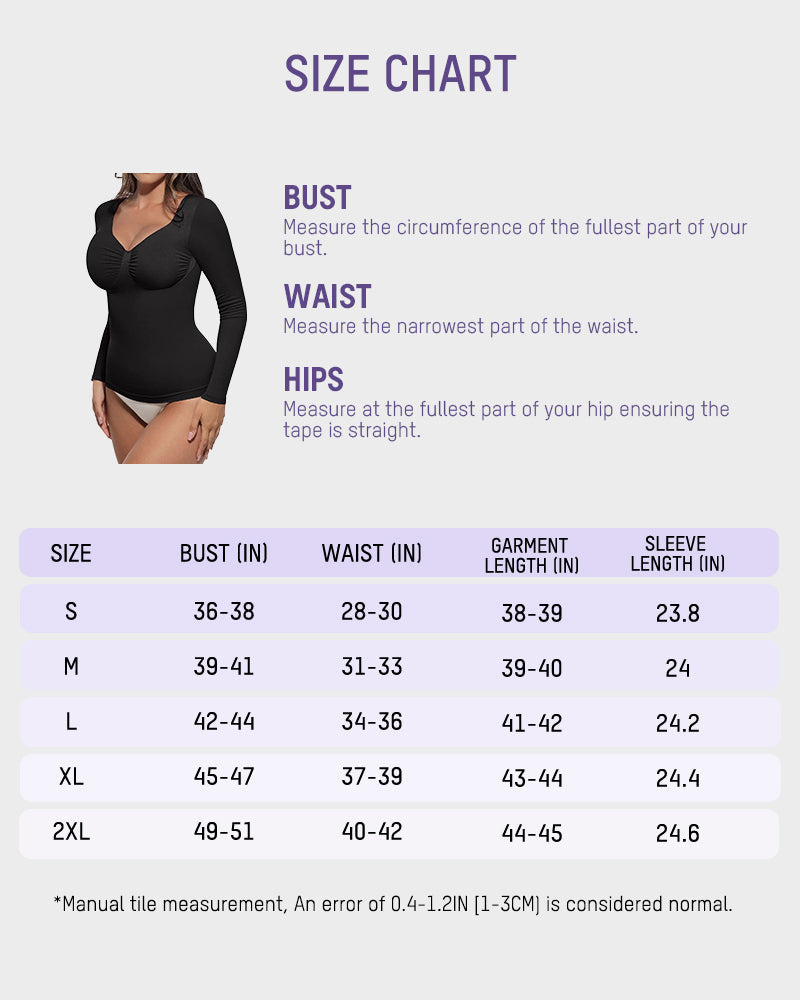 Seamless Long Sleeve Shaping Top
