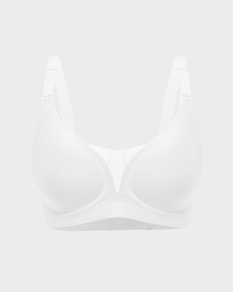 Soutien-gorge invisible et fin avec panneaux en maille sans coutures