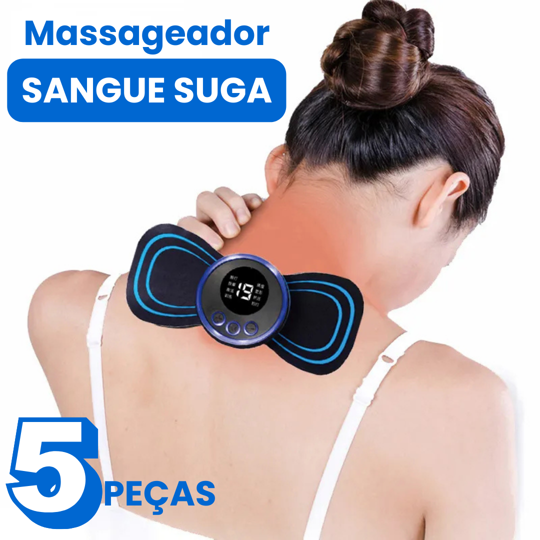 Massageador em Adesivo Elétrico - Promoção KIT com 5 Peças (ÚLTIMAS UNIDADES)
