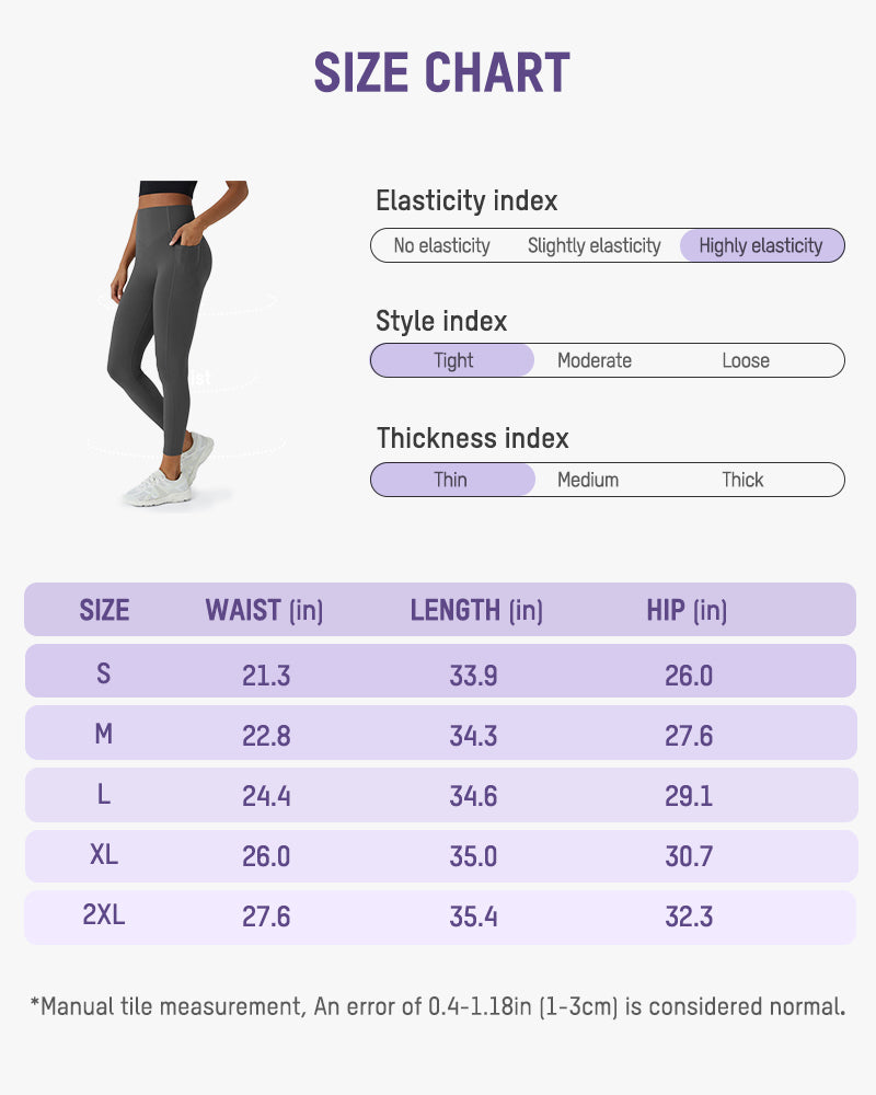 Tummy Control Butt-Lifting Training Leggings with Pockets
