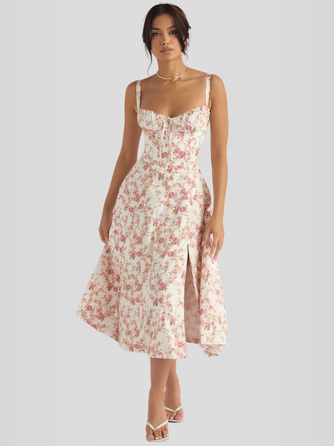 Vestido Midi Floral Camile