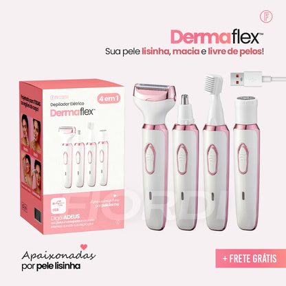 Depilador Elétrico 4 em 1 - DermaFlex® [Edição Limitada]