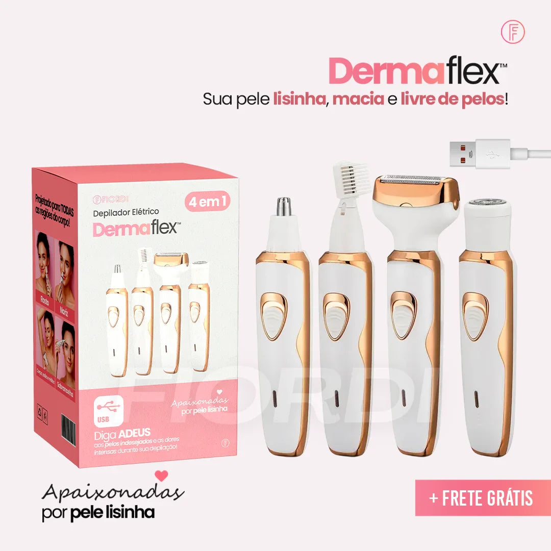 Depilador Elétrico 4 em 1 - DermaFlex® [Edição Limitada]