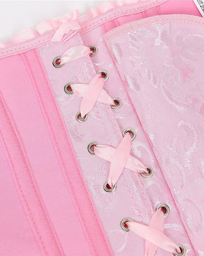 Corset Tops Lace Waist Push Up Shapewear