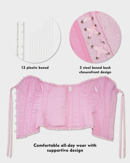 Corset Tops Lace Waist Push Up Shapewear