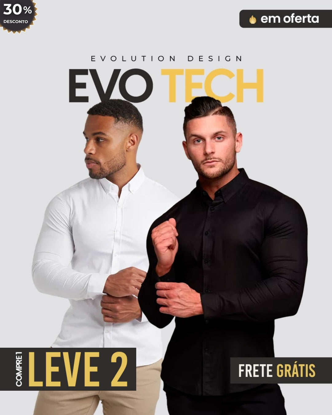 Camisa Social - Evo Tech™ [Compre 1 & Leve 2]