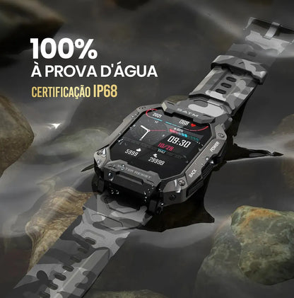Smartwatch Militar - Navy Pro™ [2ª Pulseira de Brinde]