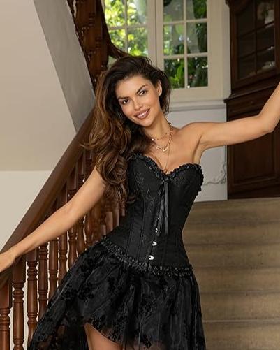 Corset Tops Lace Waist Push Up Shapewear