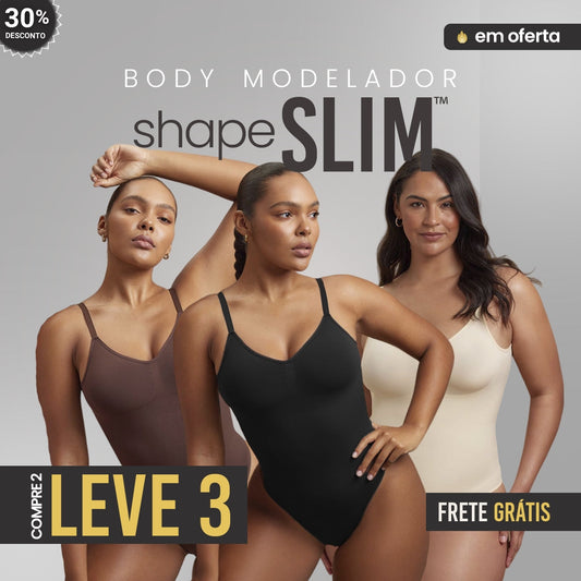 Body Modelador - ShapeSlim™ [COMPRE 2 & LEVE 3]