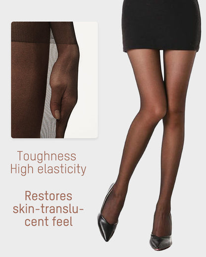 Collants transparents résistants aux courses 40D