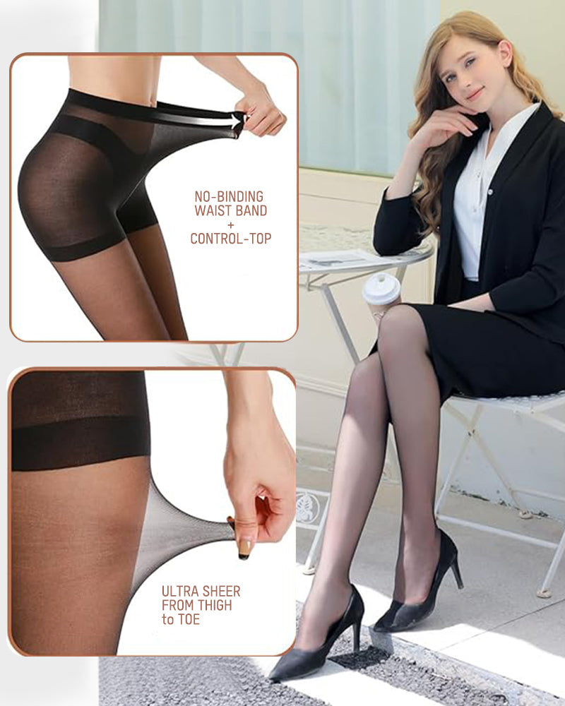 Collants transparents résistants aux courses 40D