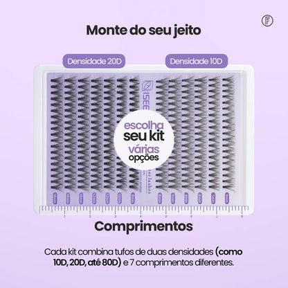 Kit de Extensão de Cílios - LadyUp™
