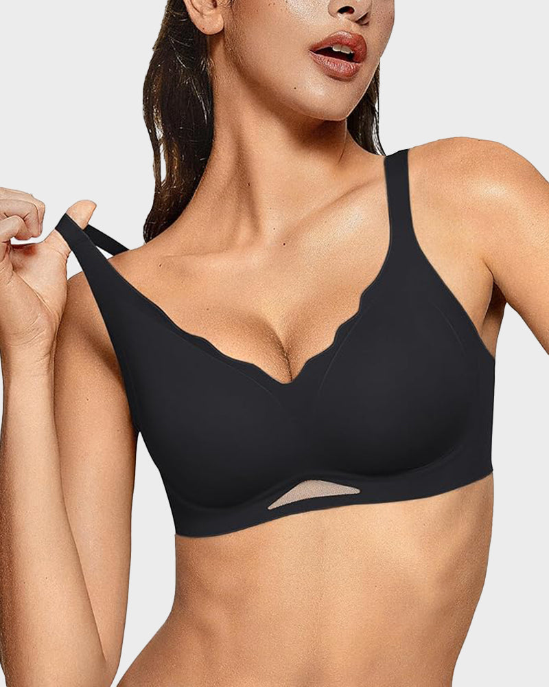 Soutien-gorge sans coutures en maille, confort doux et sans armatures