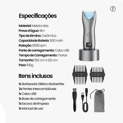 BarberFlex™ - Barbeador Profissional