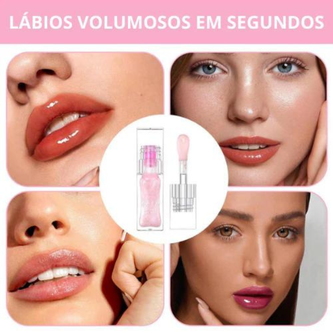 GLOSS Labial Super Brilho™ Produto Oficial + Delineador Labial de BRINDE