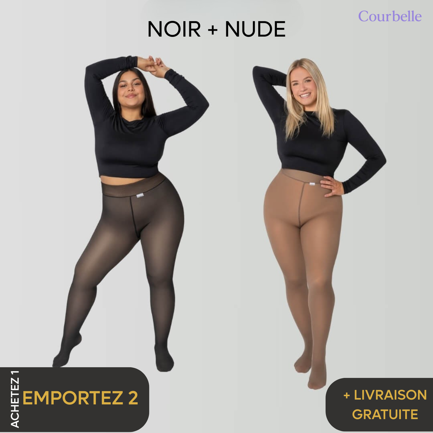 Collant Doublé en Laine Polaire [1 Acheté = 2 Offerts]