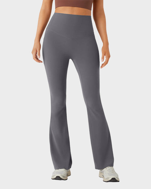 Butt-Lifting High Waist Bootcut Yoga Leggings