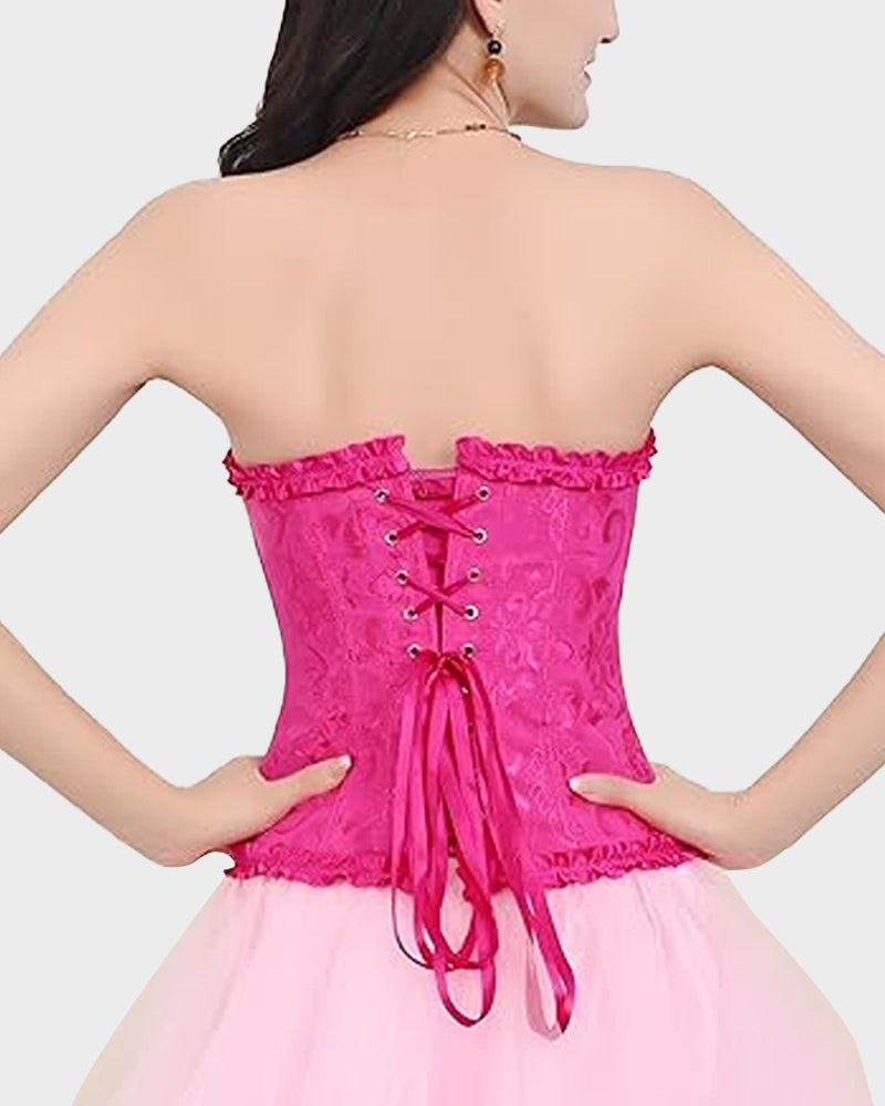Corset Tops Lace Waist Push Up Shapewear