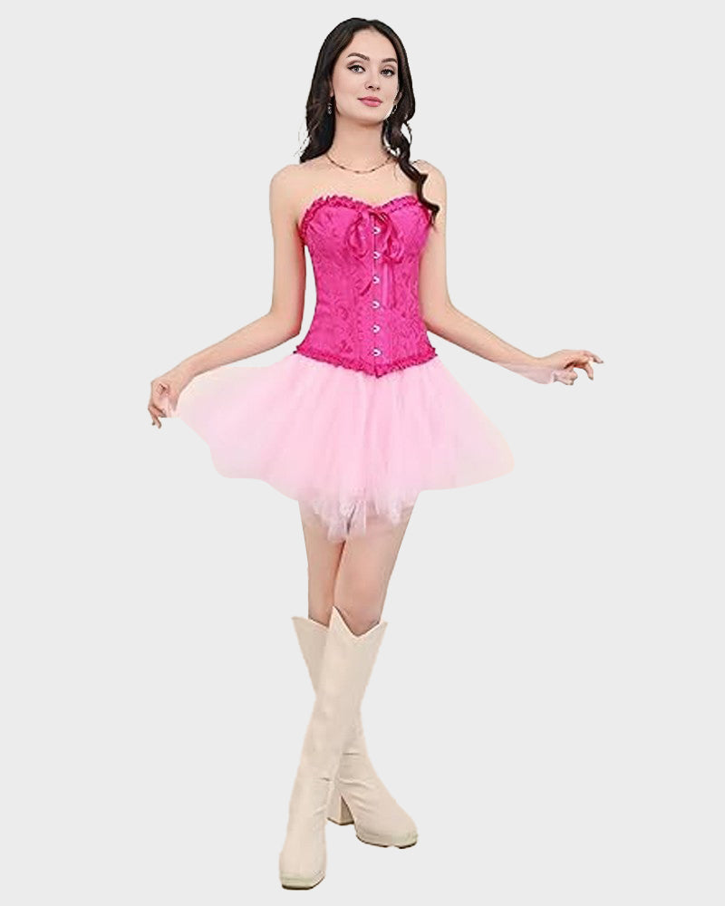 Corset Tops Lace Waist Push Up Shapewear