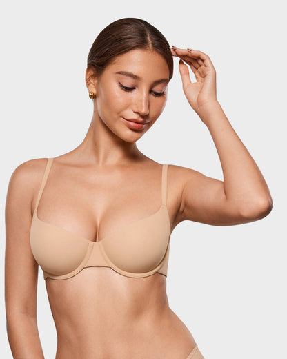 Demi Unlined Underwire Balconette Bra
