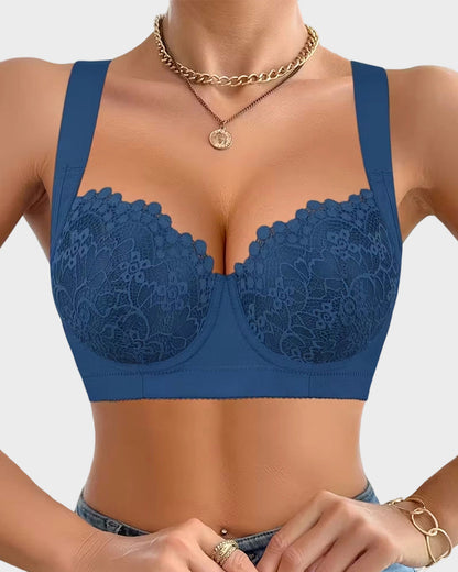 Elegant Lace Push Up Underwire Bra