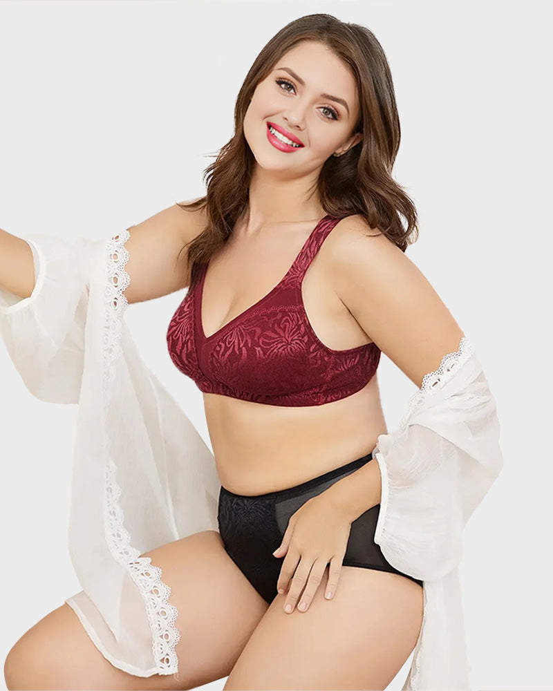 Full Coverage Wire-Free Minimizer Bra