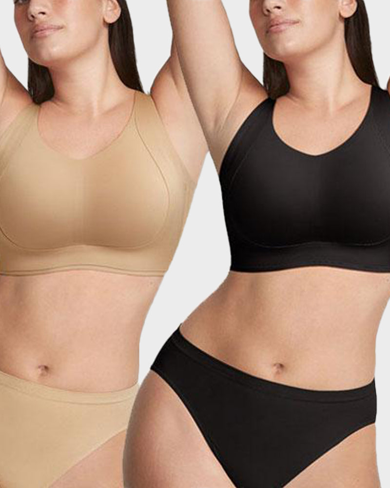 Full Support Wireless Push-Up Minimizer Bra