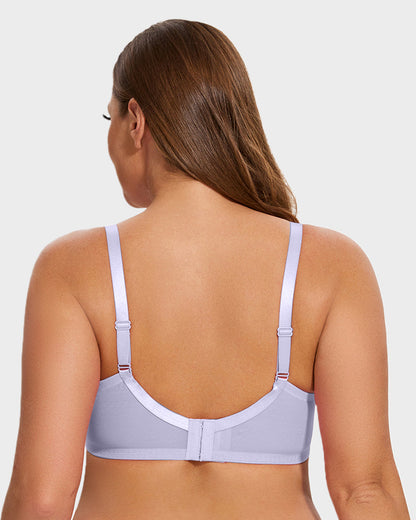 Full Coverage Lace Minimizer Bra-Purple