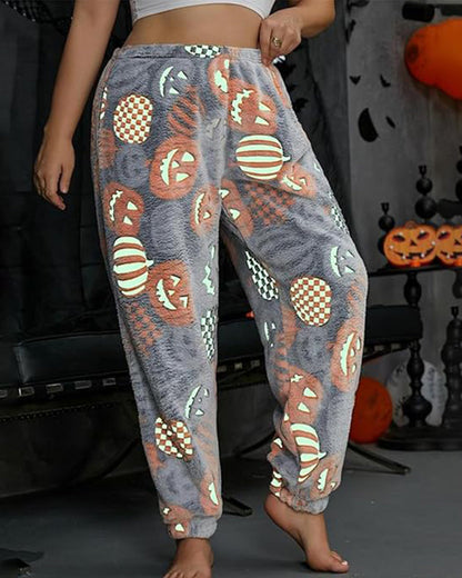 Halloween Glow-in-the-Dark Flannel Pajama Pants