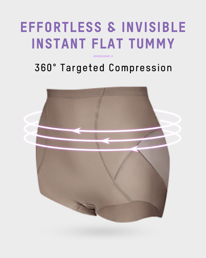 High-Waist Invisible Mesh Strong Shaping Panties (3 Pack)