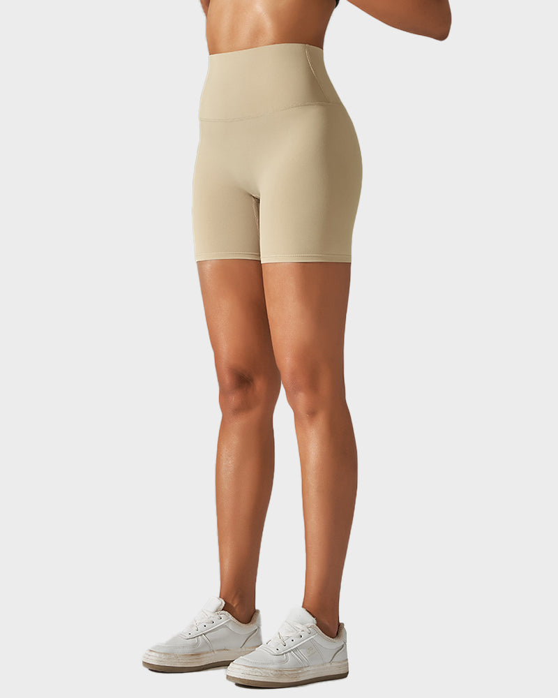 High-Waist Mesh Tummy Control Breathable Boyshorts