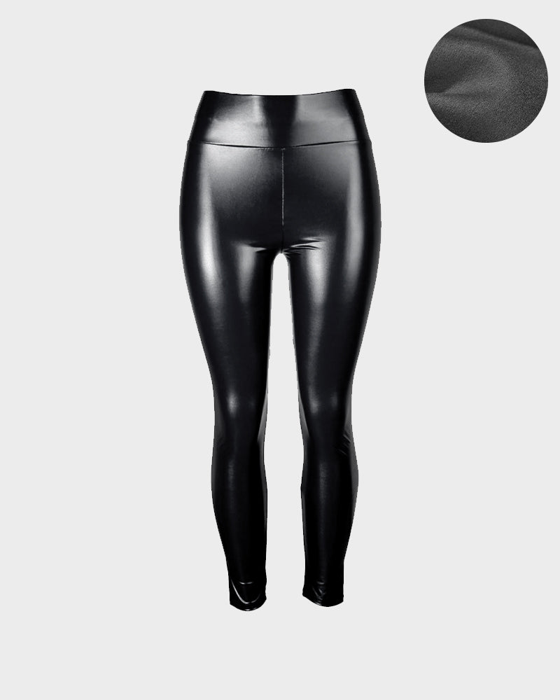 High-Waist Faux Leather Leggings
