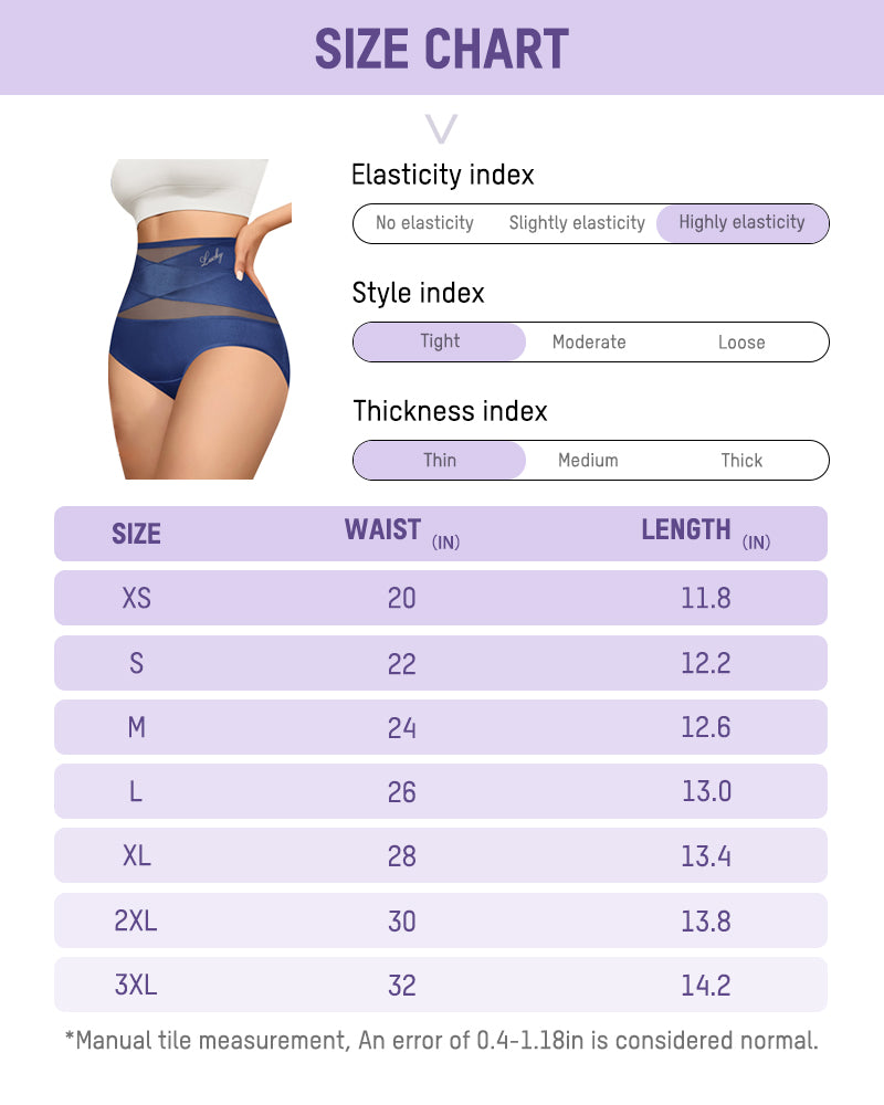 High-Waist Tummy Control Seamless Shaping Panties (4 Pack)