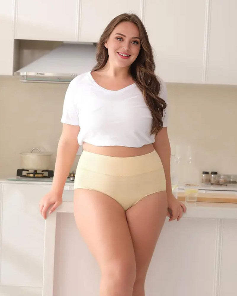Cotton High-Waist Full Coverage Briefs (4 pack)
