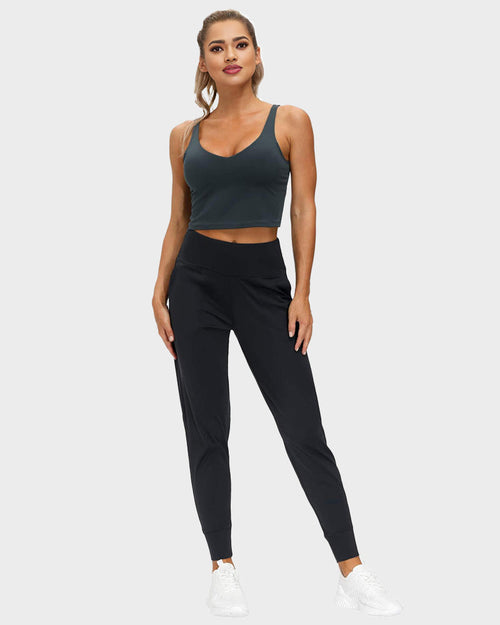 Lightweight High-Waist Tapered Joggers