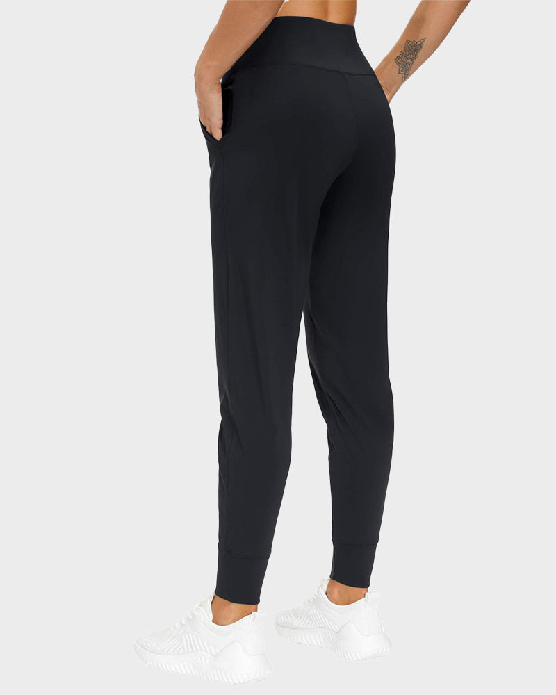 Lightweight High-Waist Tapered Joggers