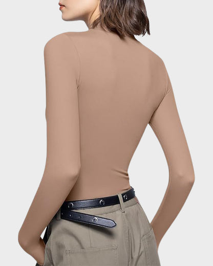 Long Sleeve Slim Fit Crew Neck Tee