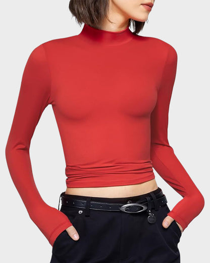 Long Sleeve Slim Fit Crew Neck Tee