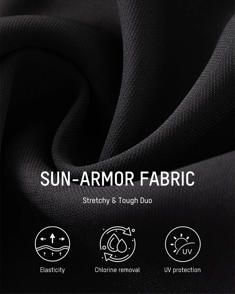 Mesh Skirt One-Piece Swimsuit with Built-In Bikini Bottom