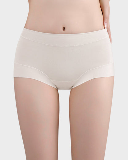 Mid-Waist Cotton Antibacterial Boxer Panties (5 Pack)