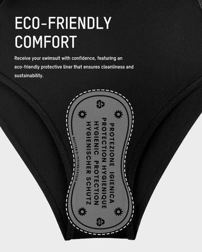 One Shoulder Skirted One Piece Swimsuit