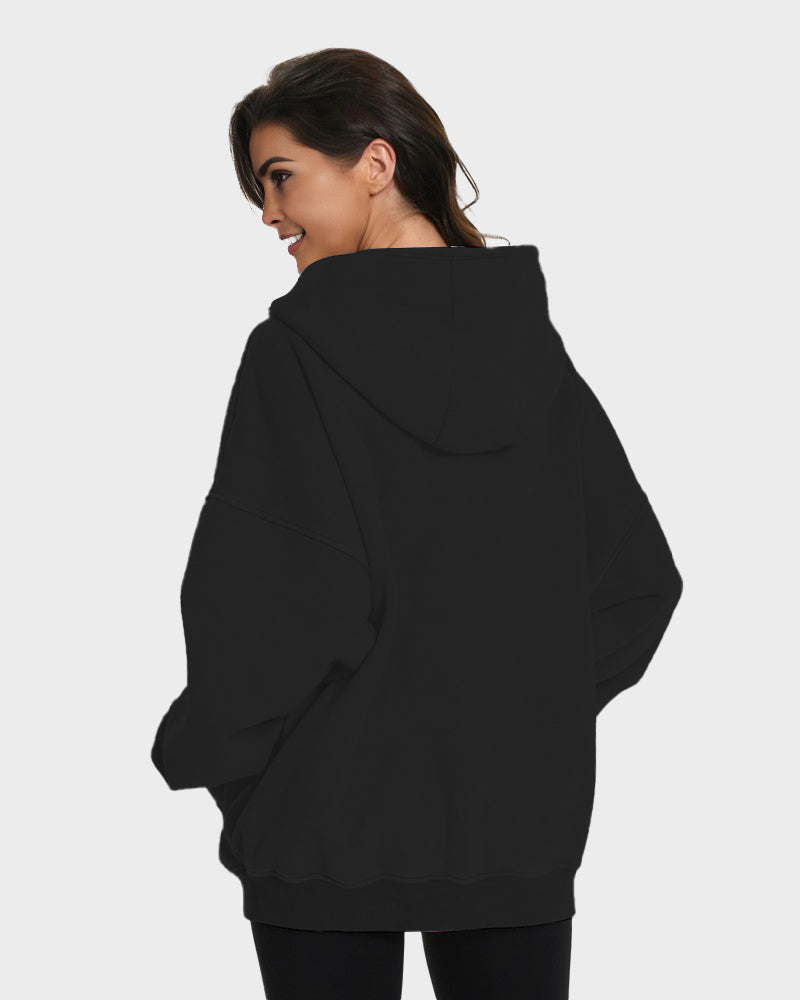 Oversized Unisex Acid Wash Zip Hoodie