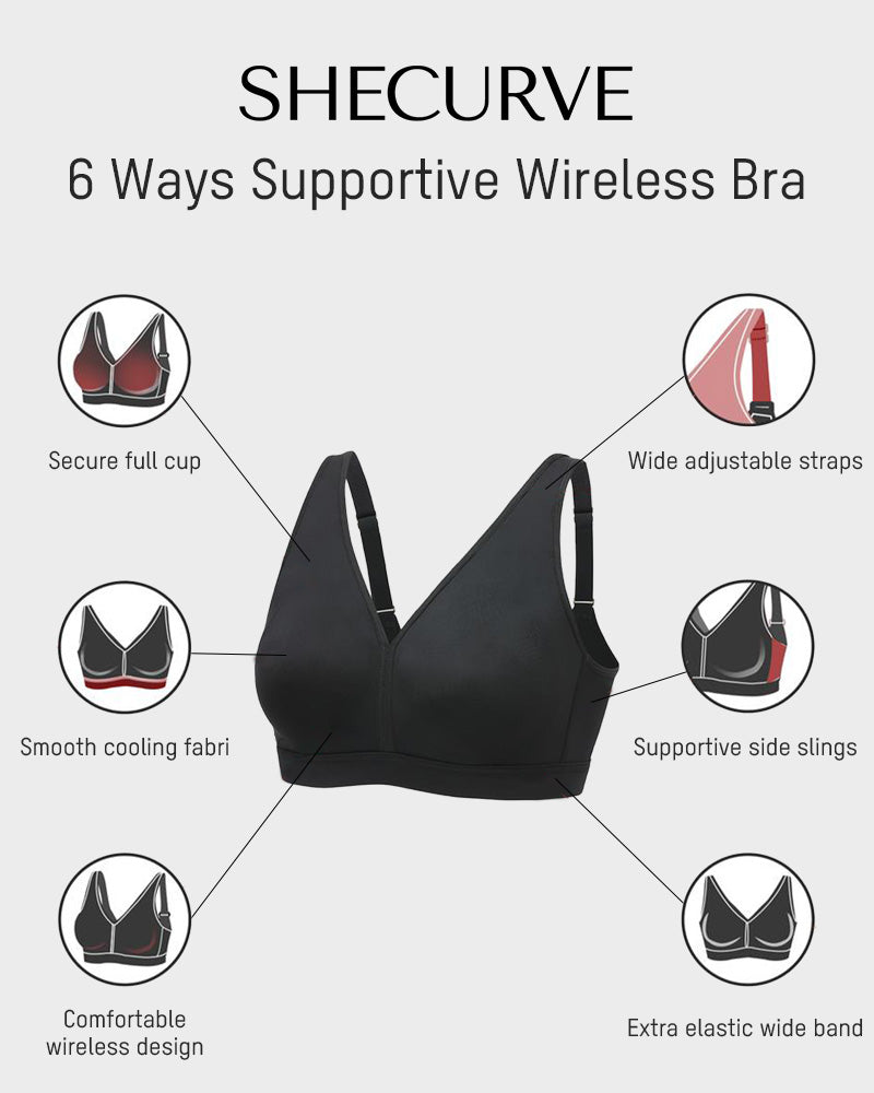 Plus Size Full Coverage Wireless Bra