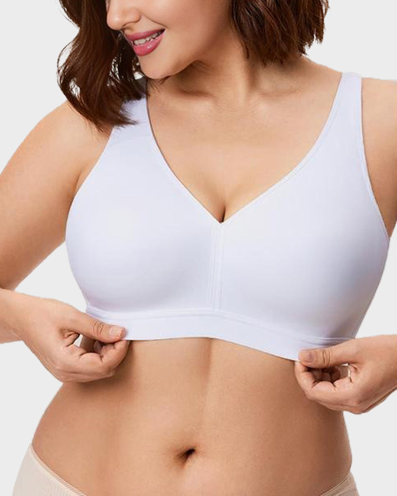 Plus Size Full Coverage Wireless Bra
