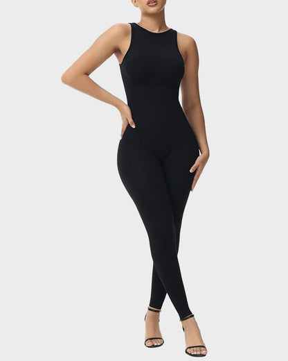 Reversible High Neck & Square Neck Jumpsuit