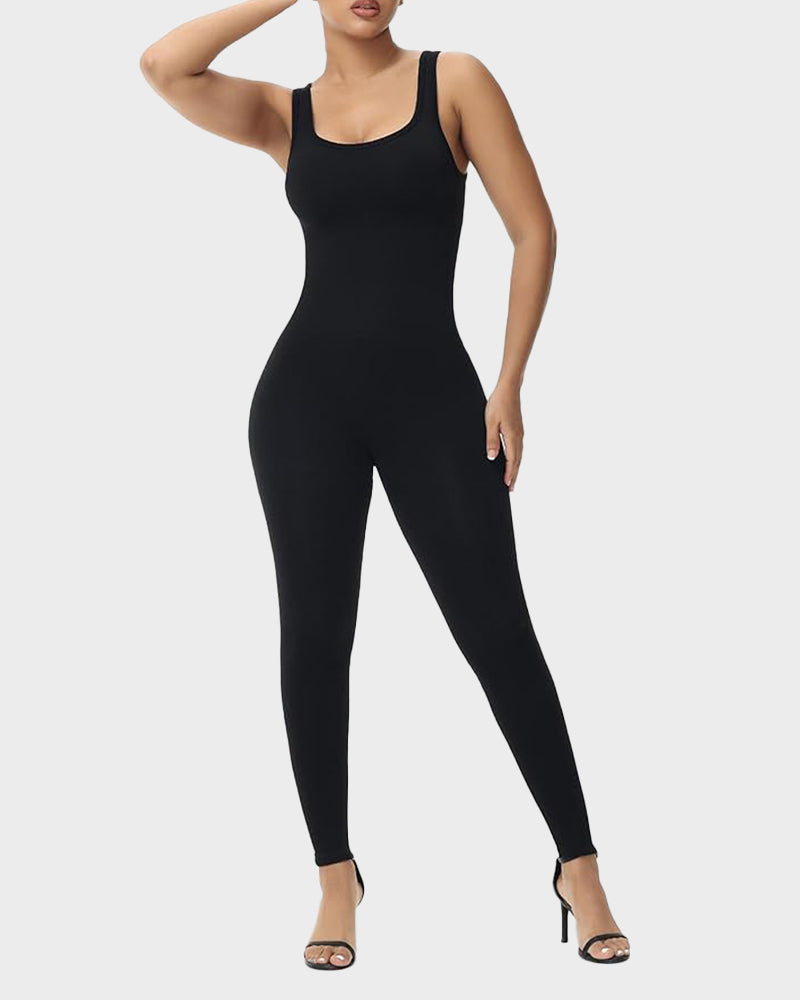 Reversible High Neck & Square Neck Jumpsuit