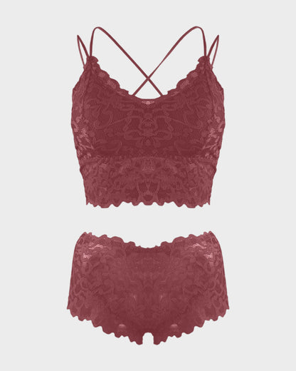 Romantic Lace Bralette & Panty Bundle