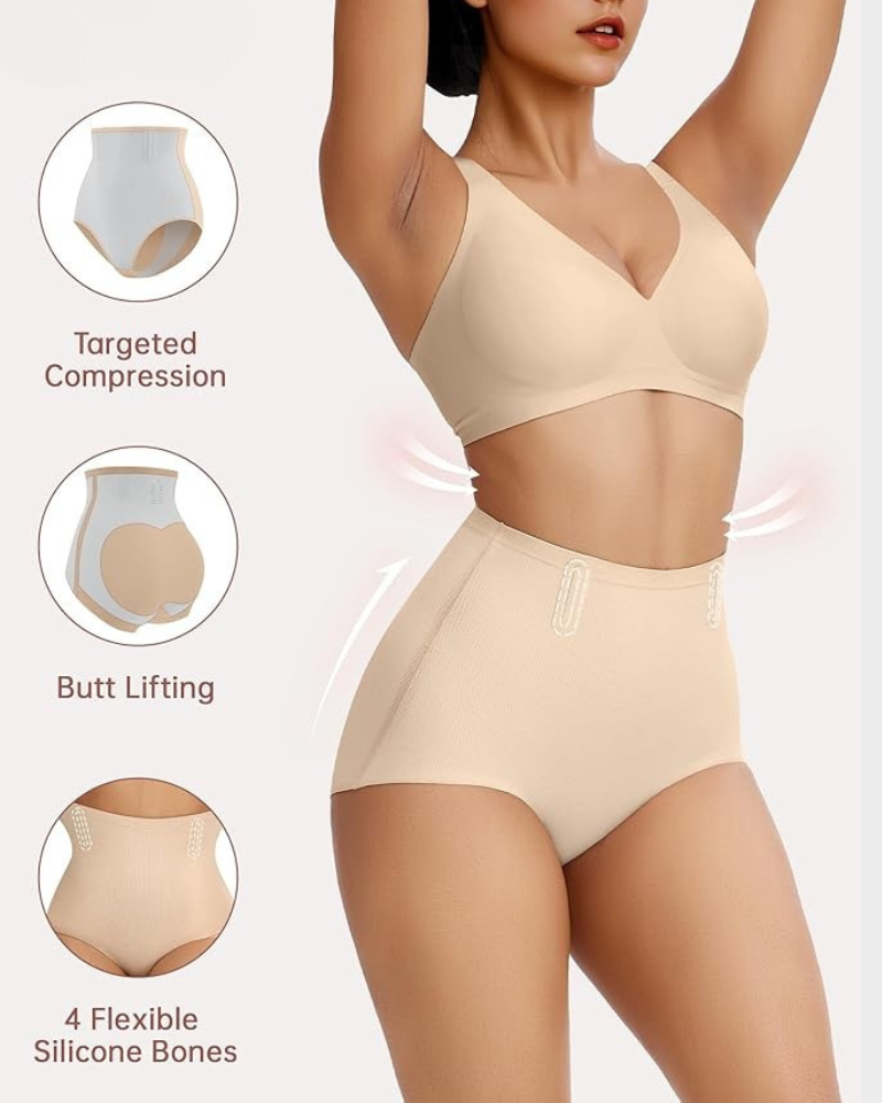 Seamless High-Waisted Tummy Control Shaping Panty (3 Pack)