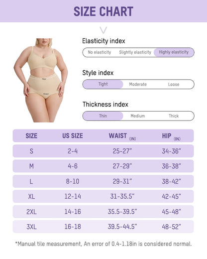 Seamless High-Waisted Tummy Control Shaping Panty (3 Pack)