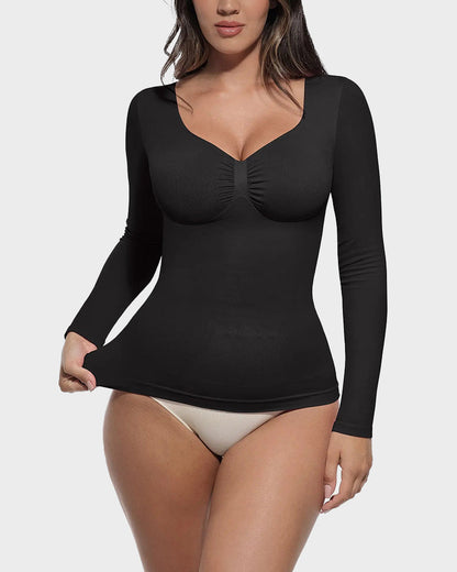 Seamless Long Sleeve Shaping Top